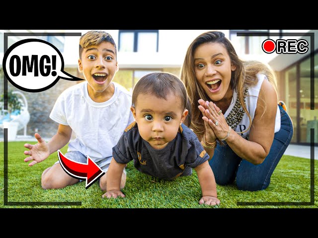 BABY MILAN is Finally CRAWLING!!! (CAUGHT ON CAMERA) | The Royalty Family