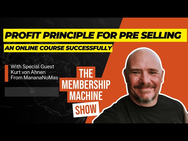 Profit Principle For Pre-Selling An Online Course Successfully