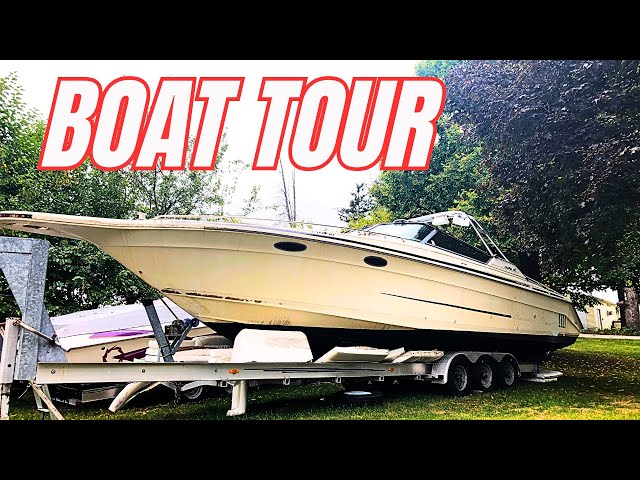 $154,000 YACHT TOUR | 1992 SEA RAY 380 SUN SPORT Walkthrough and BOAT RESTORATION Update