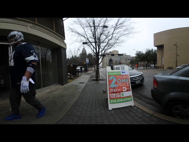 4k 360 : Prank dressed like Dallas Cowboys Ezekiel Elliott in Dallas Texas