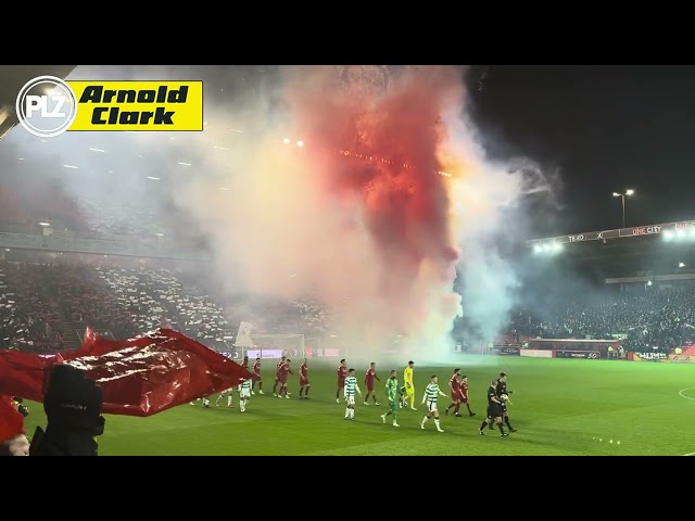 FULL Stadium TIFO at ABERDEEN v CELTIC