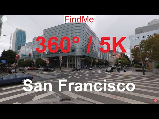 P1: 360 VR 5K San Francisco Walking Tour. Howard St To The Embarcadero 2020 美國舊金山步行之旅; アメリカ、サンフランシスコ