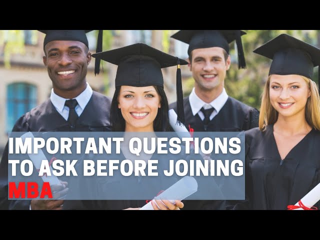 Important Questions to ASK before joining MBA l Punit Modhgil l mbaSPARK.com