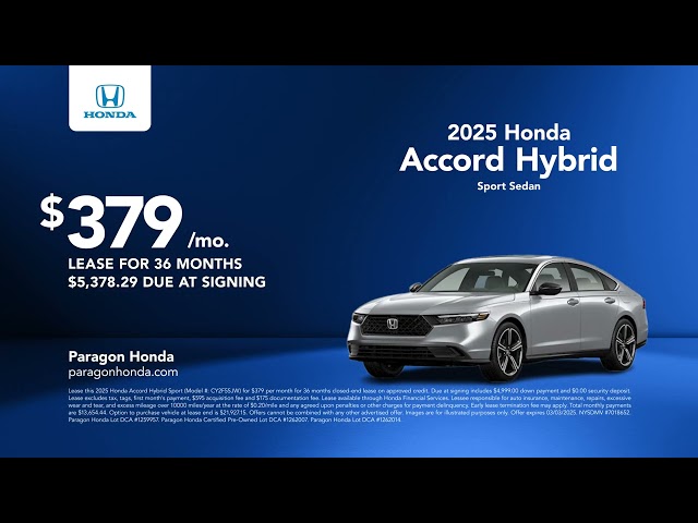 Honda Accord Hybrid 02/14/2025 4965499