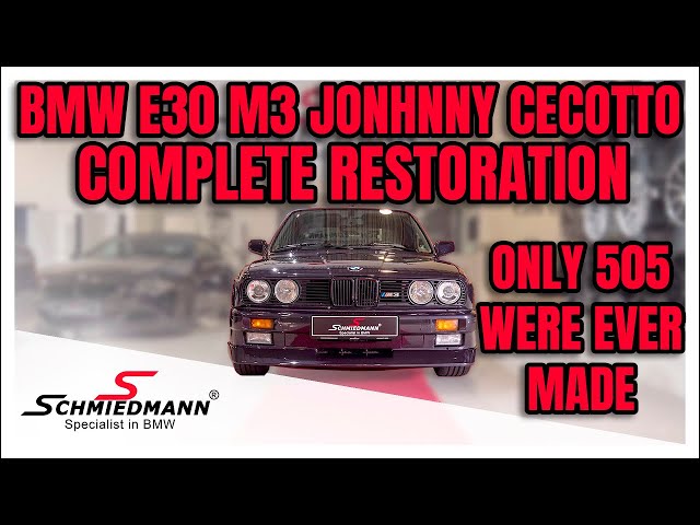 BMW E30 M3 Johnny Cecotto edition COMPLETE RESTORATION - ONLY 505 OF THESE E30 M3 WERE EVER MADE!