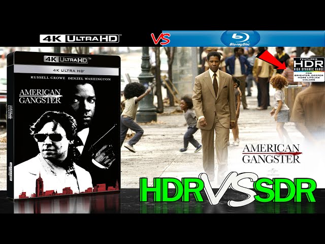 American Gangster 2007 HDR ANALYSIS 4K BD vs 1080p BD SDR 100nits #TRUE_DIFFERENCE #WATCH_IN_HDR