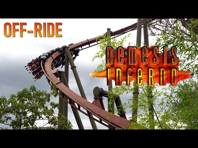 Nemesis Inferno Off-Ride Footage (60FPS), Thorpe Park B&M Inverted Coaster | Non-Copyright