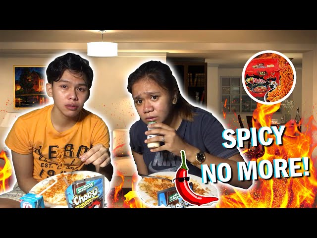 ANO NGA BA ANG MABISANG PANTANGGAL ANGHANG FT.  SAMYANG x2 (SPICY NOODLES CHALLENGE) | VITEE VLOGS