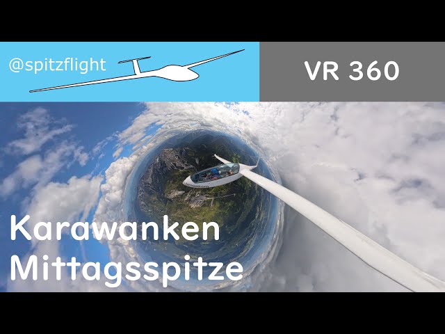 VR360 Glider above Karawanken, Mittagsspitze, Austria/Slowenia