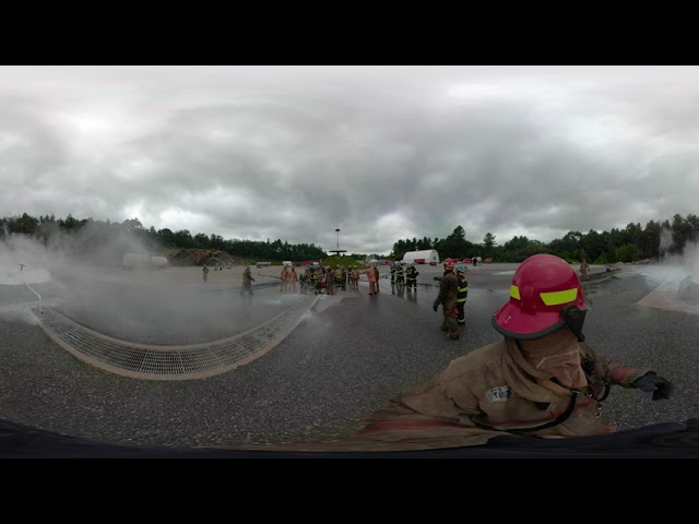 Massachusetts Firefighting Academy Gas School Demo - 360 video