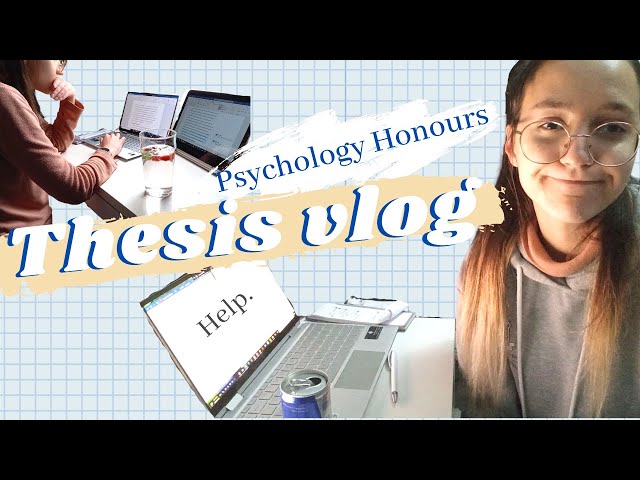 Productive VLOG One week before honours thesis/dissertation deadline | endless thesis writing & tips