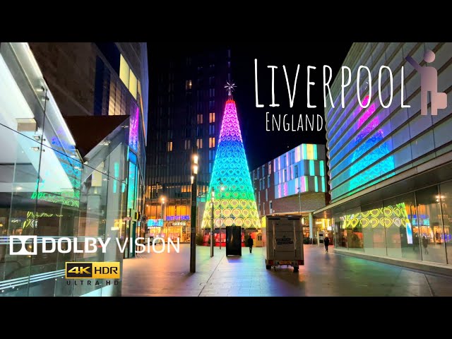 England Liverpool UK | Walking Tour 4K HDR