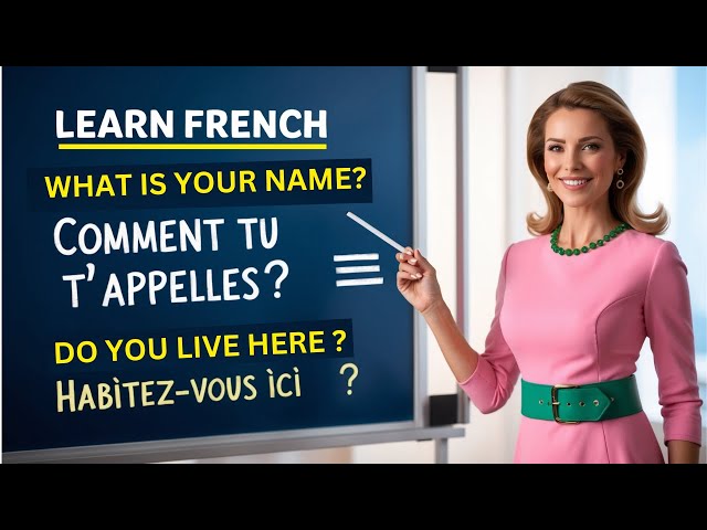 French Conversational Questions Every French learner Must Know | learn French -Apprendre le français