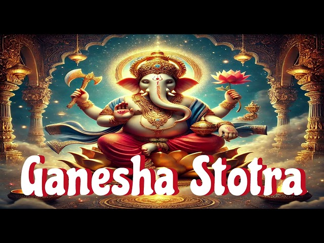 Powerful Ganesh Stotra for Success & Prosperity | Lord Ganesha Mantra for Wisdom & Wealth