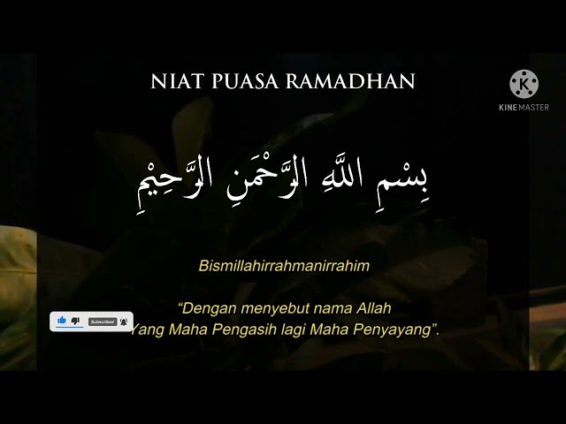 NIAT PUASA RAMADHAN  10X