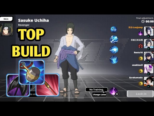 Build Sasuke Uchiha  - Jump Assemble MOBA