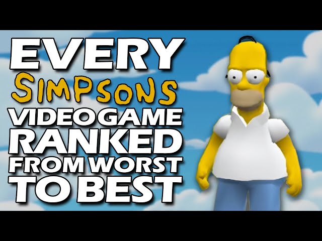 Every Simpsons Video Game Ranked From WORST To BEST