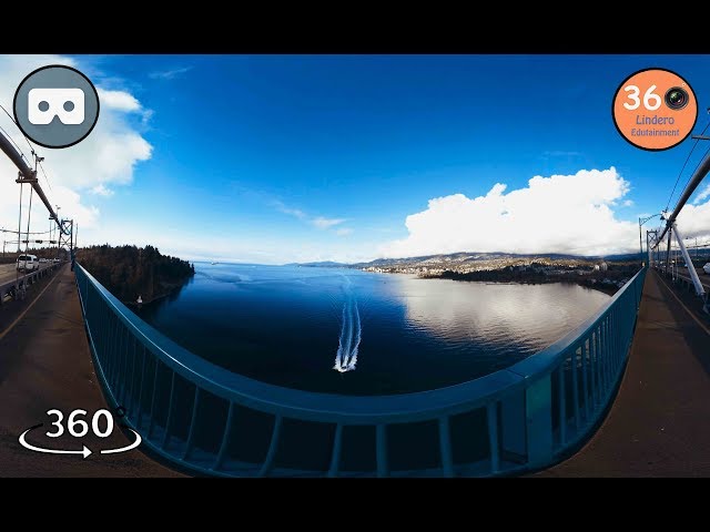 Suspension Bridge in Vancouver in 360º VR