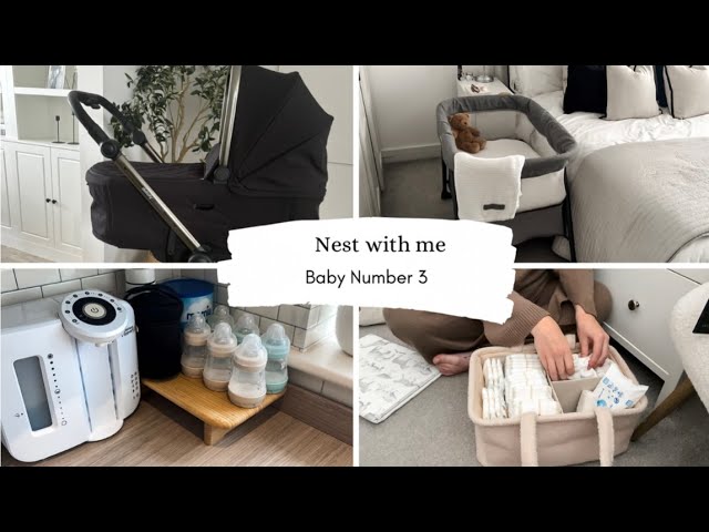 Nest with me | Prepare for a newborn | Baby number 3