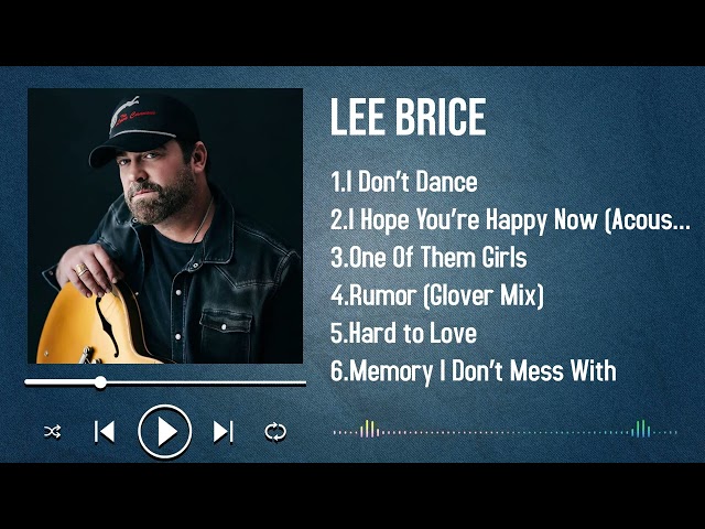 Must-Listen Songs of 2025 by Lee Brice A Playlist for Every Moment