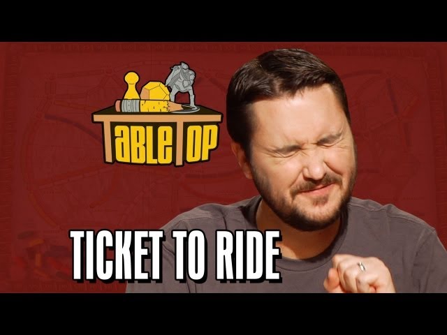 Ticket to Ride: Wil Wheaton, Colin Ferguson, Anne Wheaton, and Amy Dallen. TableTop ep. 4