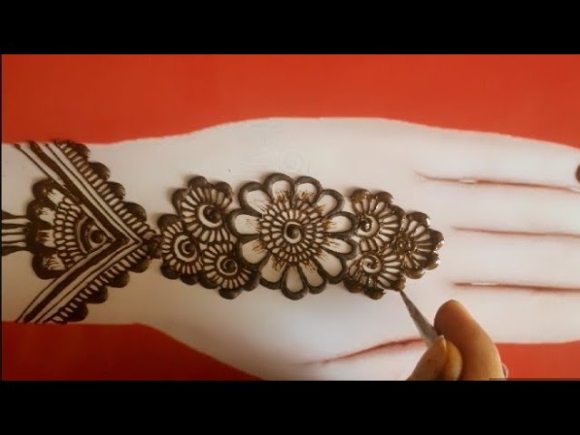 Beautiful Easy Mehendi Design For Hands🤩 || Simple & Cute Mehendi Design || Arebic Mehendi Design