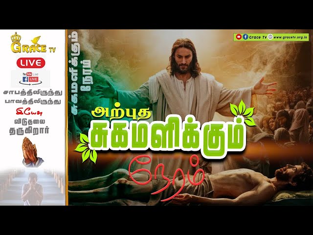 🔴 🅻🅸🆅🅴 அற்புத சுகமளிக்கும் நேரம் | Rev.R.Chandramohan | Grace Tv #Livestream