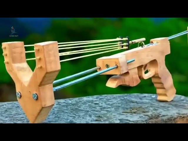 DIY  Slingshots using Wooden  Bamboo Craft #bamboocrafts #bamboofurniture #howtomakecreative #diy