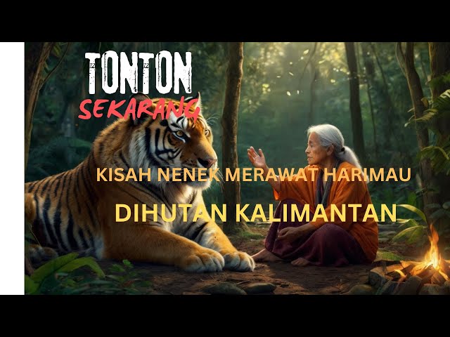 VIRAL A GRANDMA CARING FOR A TIGER CHILD IN THE FOREST OF KALIMANTAN