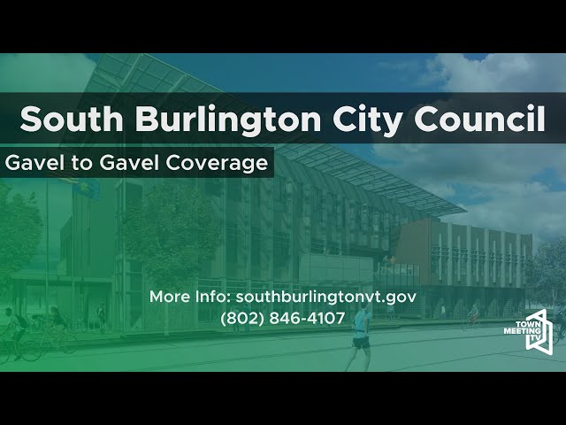 South Burlington City Council - 1/13/2025