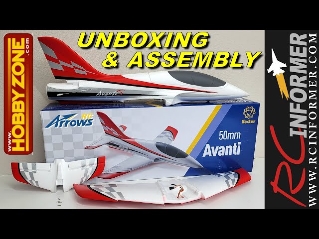 HOBBYZONE ARROWS AVANTI 50MM UNBOXING & ASSEMBLY