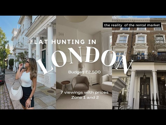 Apartment hunting in London | 7 viewings with prices | £2,500 ($3,150) budget