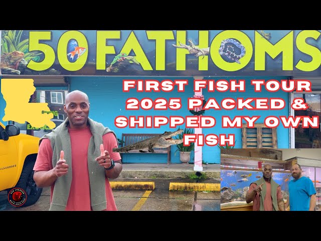 First FISH TOUR 2025 & Shipped my own Fish #fish #aquarium #ronjohnsonaquatics #louisiana