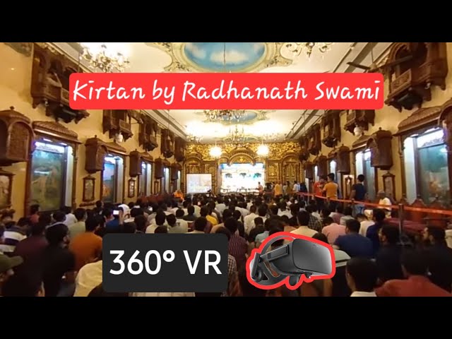 Radhanath Swami Kirtan on Prerna Festival Occasion in ISKCON, Chowpatty 2 Dec, 23 in 360 VR