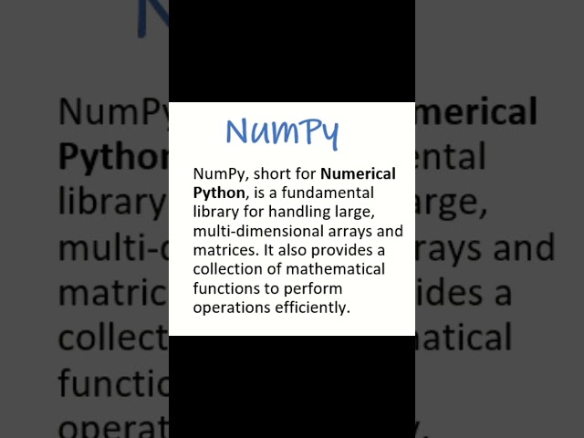 What is NumPy? | Python’s Most Powerful Library for Data Science & AI #NumPy#python