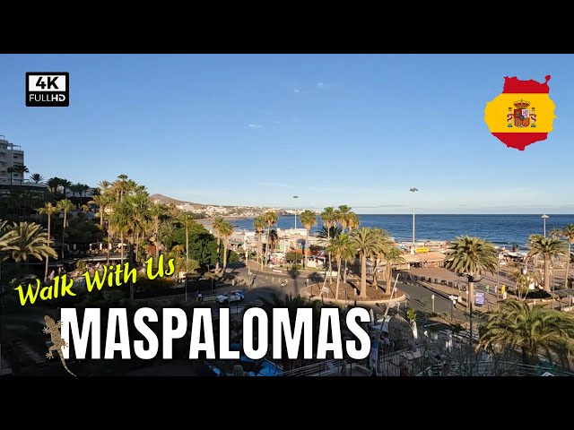 Maspalomas, Gran Canaria 🇪🇸 | Explore Spain’s Best Beach Town! [4K UHD Walking Tour]