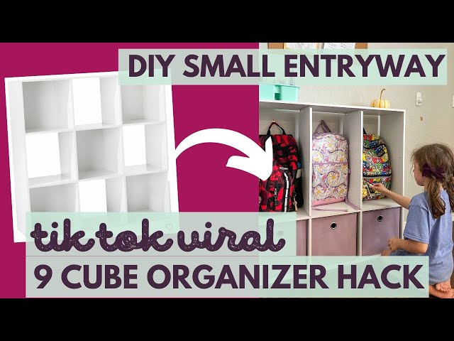 Small Entryway Makeover | Small Entryway Storage Ideas | Small Space Organization Hack | Frugal DIY