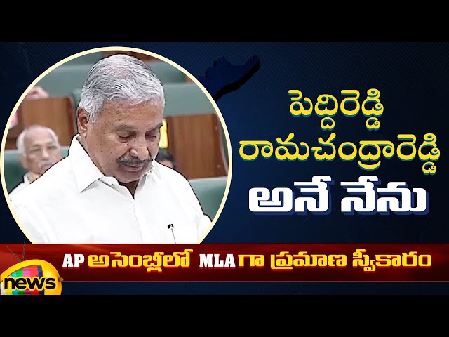 Peddireddy Ramachandra Reddy Takes Oath As MLA | AP Assembly Session 2024 | AP Politics | AP News