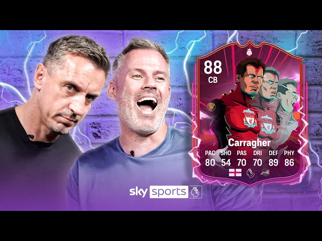 "He's QUICKER than VAN DIJK?!?" 😂 | Gary Neville rates Jamie Carragher's FC 25 Item