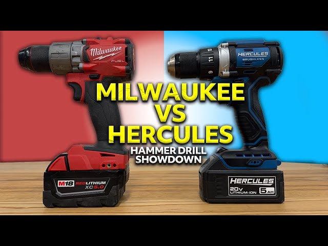 Can the Hercules 20V Drill Beat Milwaukee M18 Fuel Drill?