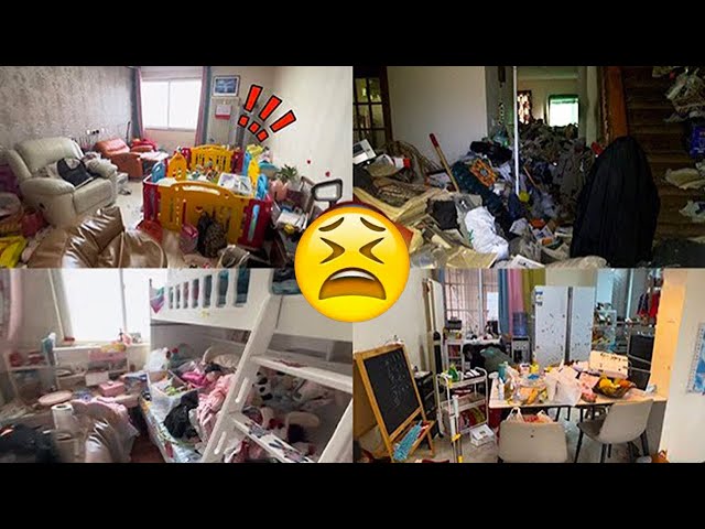 😵I WAS STUNNED TO SEE THIS ROOM WITH MOUNTAINS OF TRASH!😭#cleanwithme #cleaning #cleaner