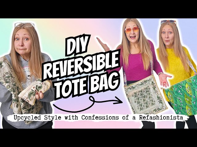 Upcycle Vintage Pillowcases into a Reversible Tote Bag | Easy DIY Refashion Tutorial