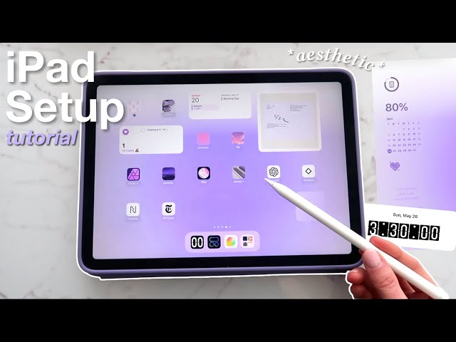 How to customize iPad homescreen & lockscreen | aesthetic widgets, app icons, focus modes