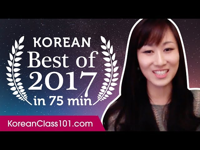 Learn Korean in 75 minutes - The Best of 2017