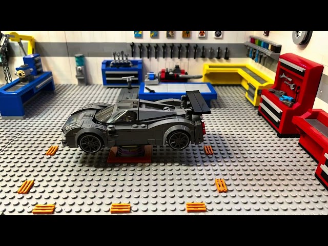 LEGO Pagani Utopia 76915 spoiler build - The LEGO Garage Episode 4