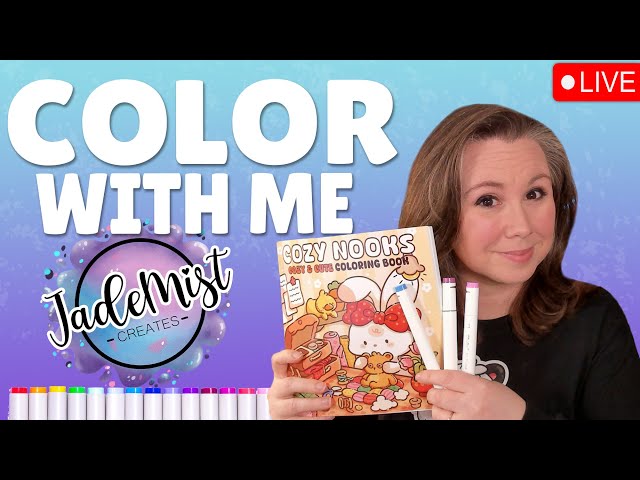 Cozy Color with Me Art Session! | Grab Your Markers & Let's COLOR!! | 🎨Cozy Coloring Books!