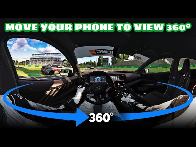 360° Hyundai Elantra N-Line Cup Cockpit view VR Experience #assettocorsa #360video #acmods