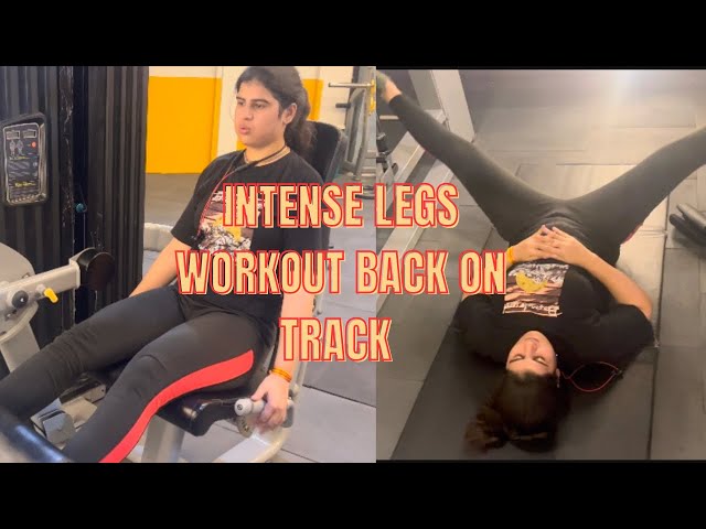 MY FIRST VIDEO ON YOUTUBE ||INTENSE LEGS WORKOUT 🦵 || BACK ON TRACK || #legs #workout #startup