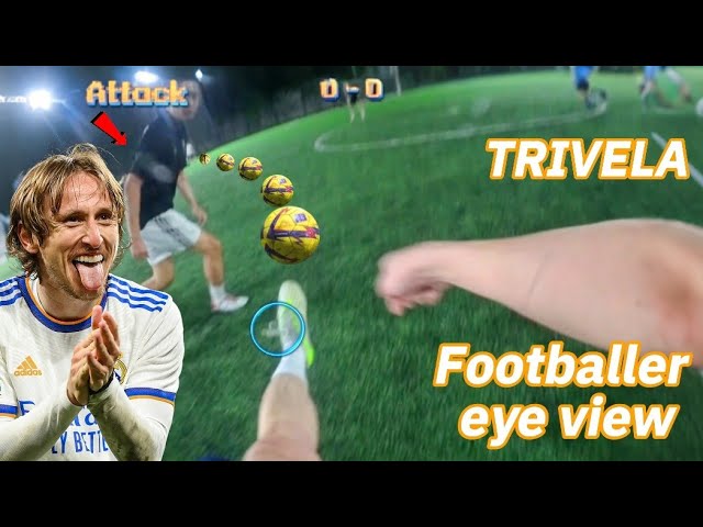 Learn to pass like Luka Modric | How to trivela | Gopro footballer eye view #footballskills #4k