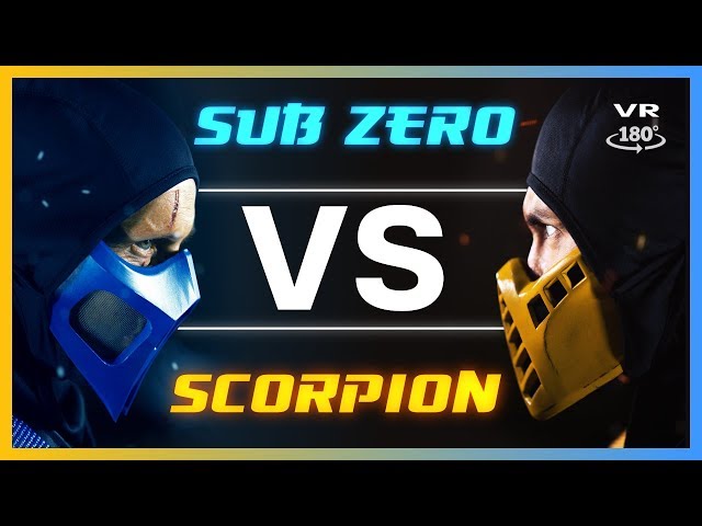 SUB ZERO vs SCORPION | Live Action Mortal Kombat (VR180 Part 2)